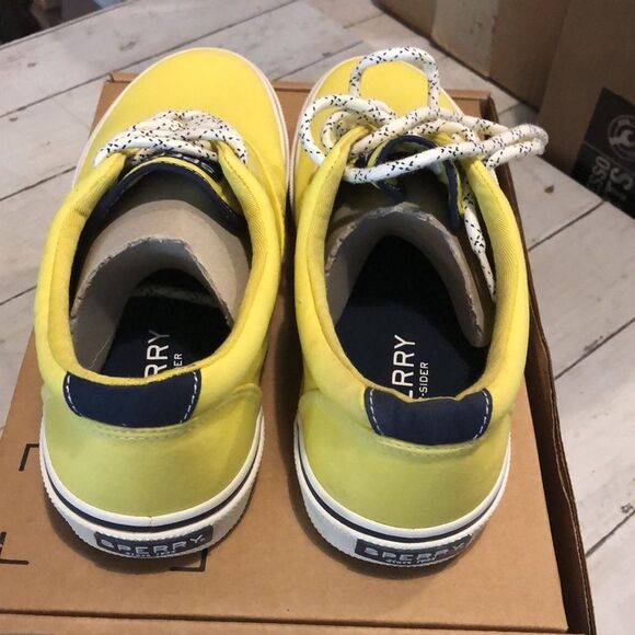 Sperry Shoe Men’s 8 women’s 9.5 Yellow Tennis Shoes B278 - Picture 4 of 5